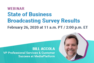 Webinar: Insights into MediaPlatform Live Webcasting Users | MediaPlatform