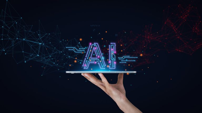 Man using tools AI.